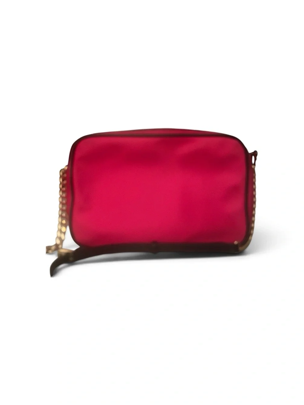 Michael Kors Hot Pink Crossbody Camera Bag with Gold Hardware